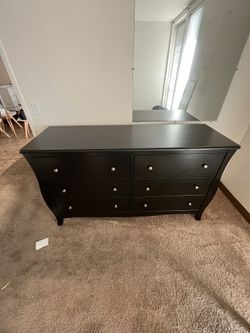 Black Wood Dresser $200 (Need Gone ASAP) 