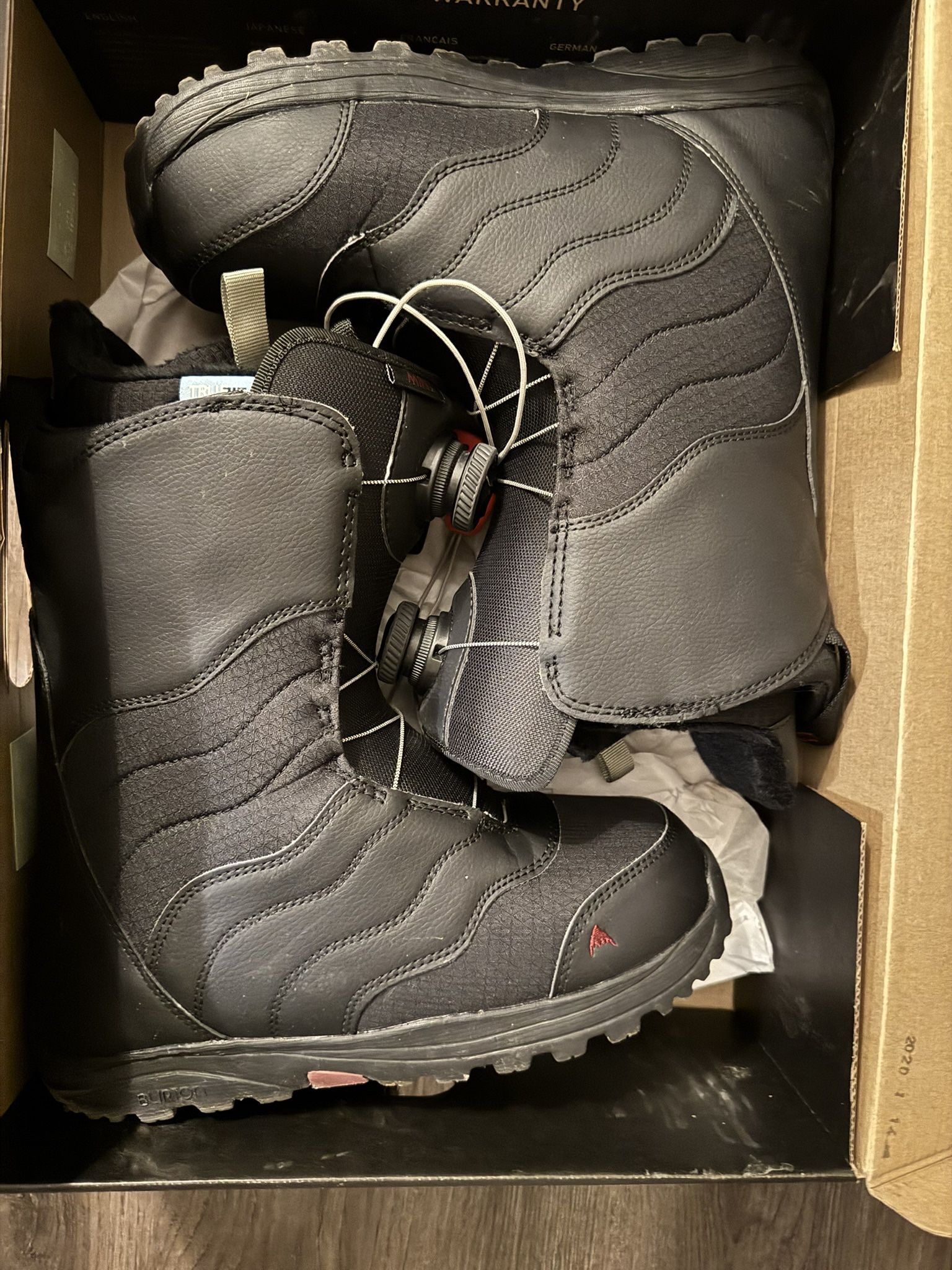 Burton BOA Size 8 Snowboarding Boots