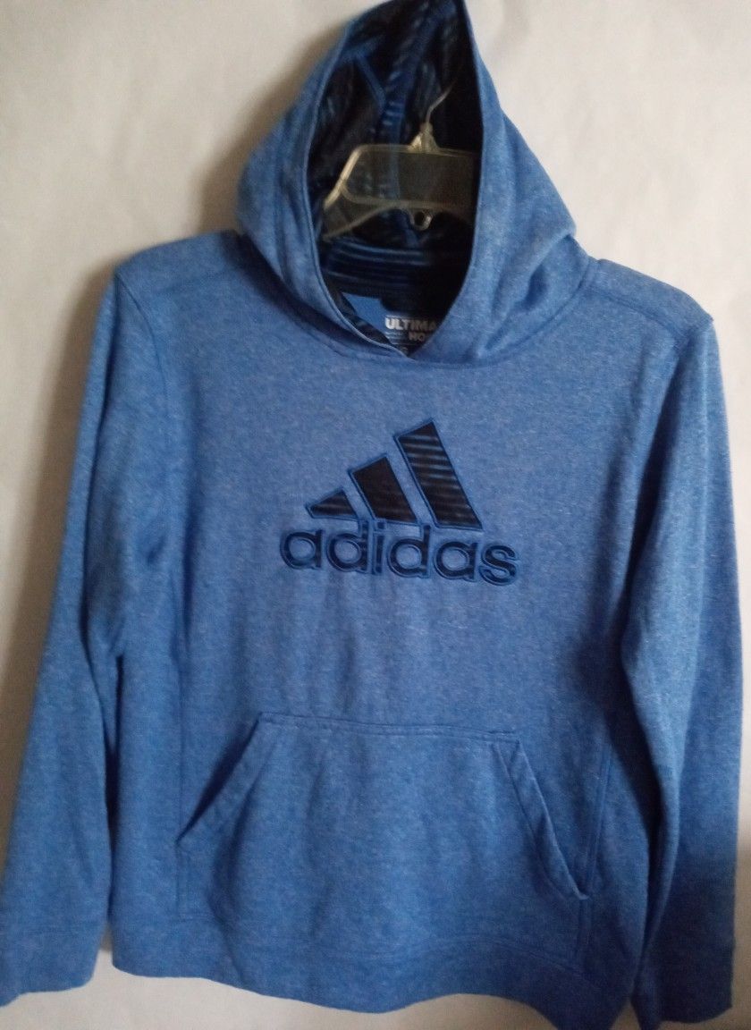 ADIDAS ULTIMATE HOODIE L/G 14/16 FRONT POCKET.