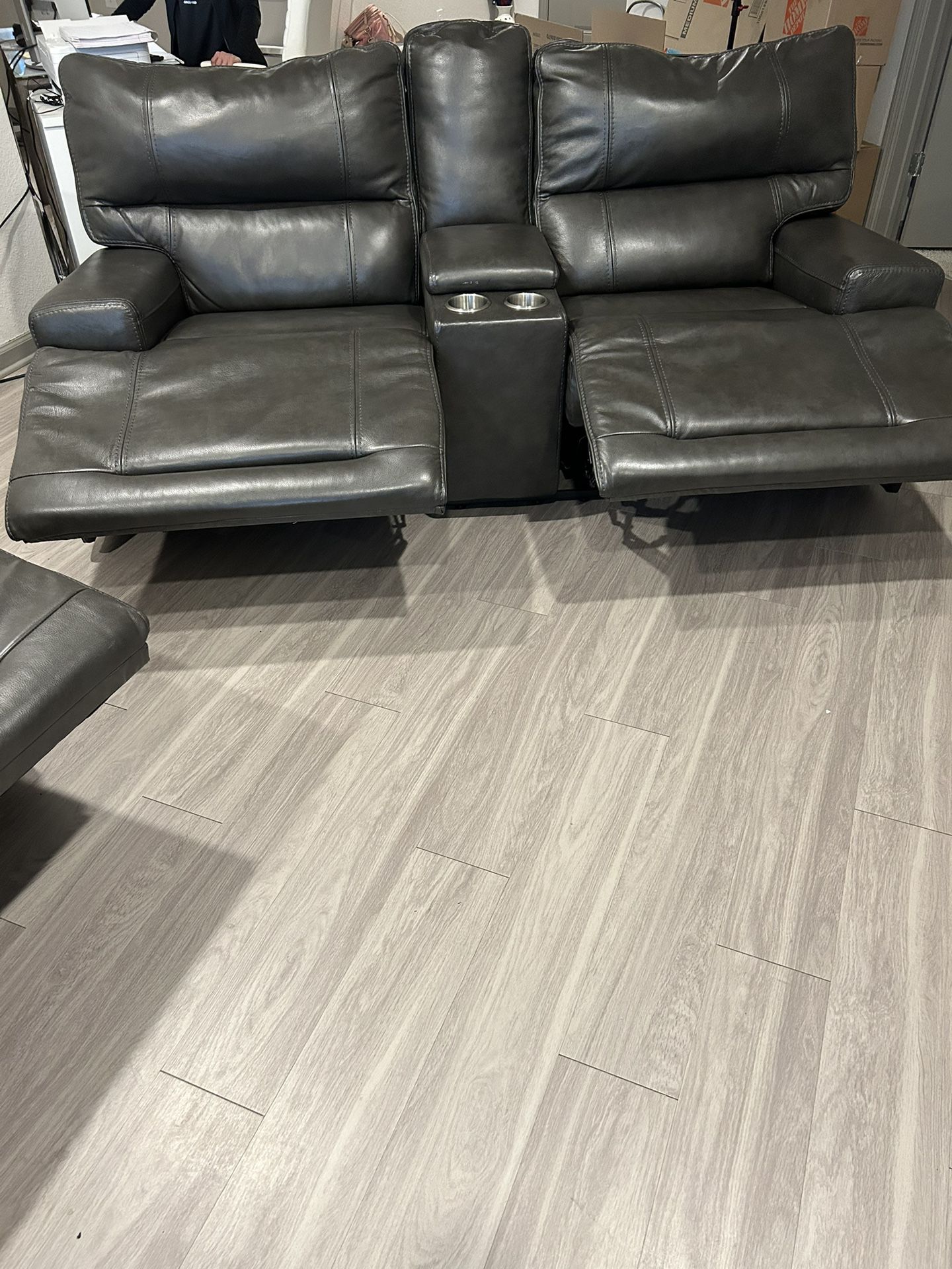 Like New Reclining Leather Couches