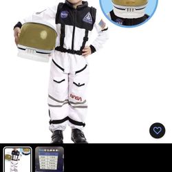 Child, kids, Dress Up, Play, Costume, Astronaut Suit With Helmet 3T-Small-Medium-Large-Extra Large .  Item is available in blue, orange, white, white 