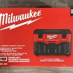 Milwaukee M18 2-Gallon Wet/Dry Vacuum (Tool Only)