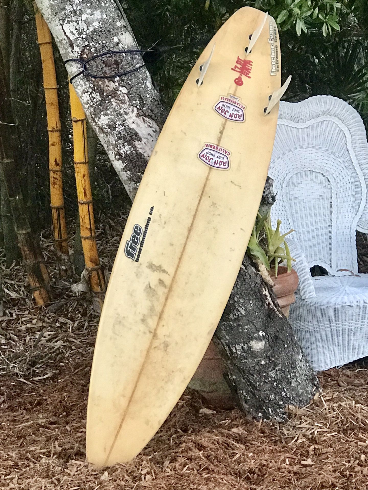 Fletcher Evans surfboard