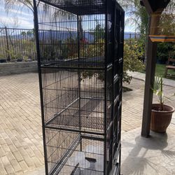 Bird Cage With Rolling Cart 