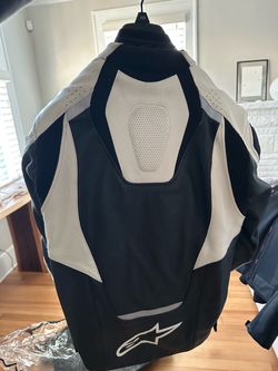 Alpinestars Jaws Leather jacket White - Size 42