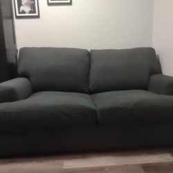 **Overstuffed Loveseat - Stone & Beam Lauren Down-Filled - $500 (Highland Springs N Bogus Basin Rd)**