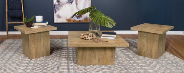 3PCS SQUARE COFFEE TABLES SET MANGO  (CO708068) $299  