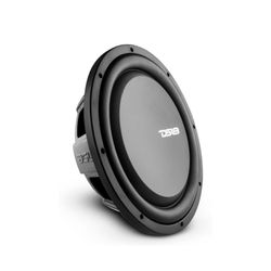 DS18 PSW12.4D 12" Shallow Mount Subwoofer 1200 Watts Max Power 600 Watts RMS Dual Voice Coil 4+4 OHMS Water Resistant - Best Sub for Tight Spaces in C