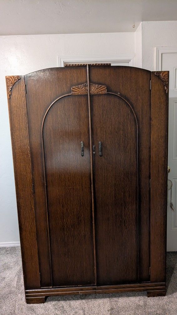 Antique Art Deco Armoire