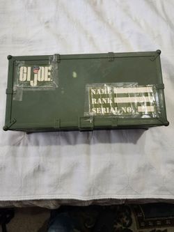 G I JOE  LOCKER WITH MISC EQUIPMENT ( BEST OFFER )