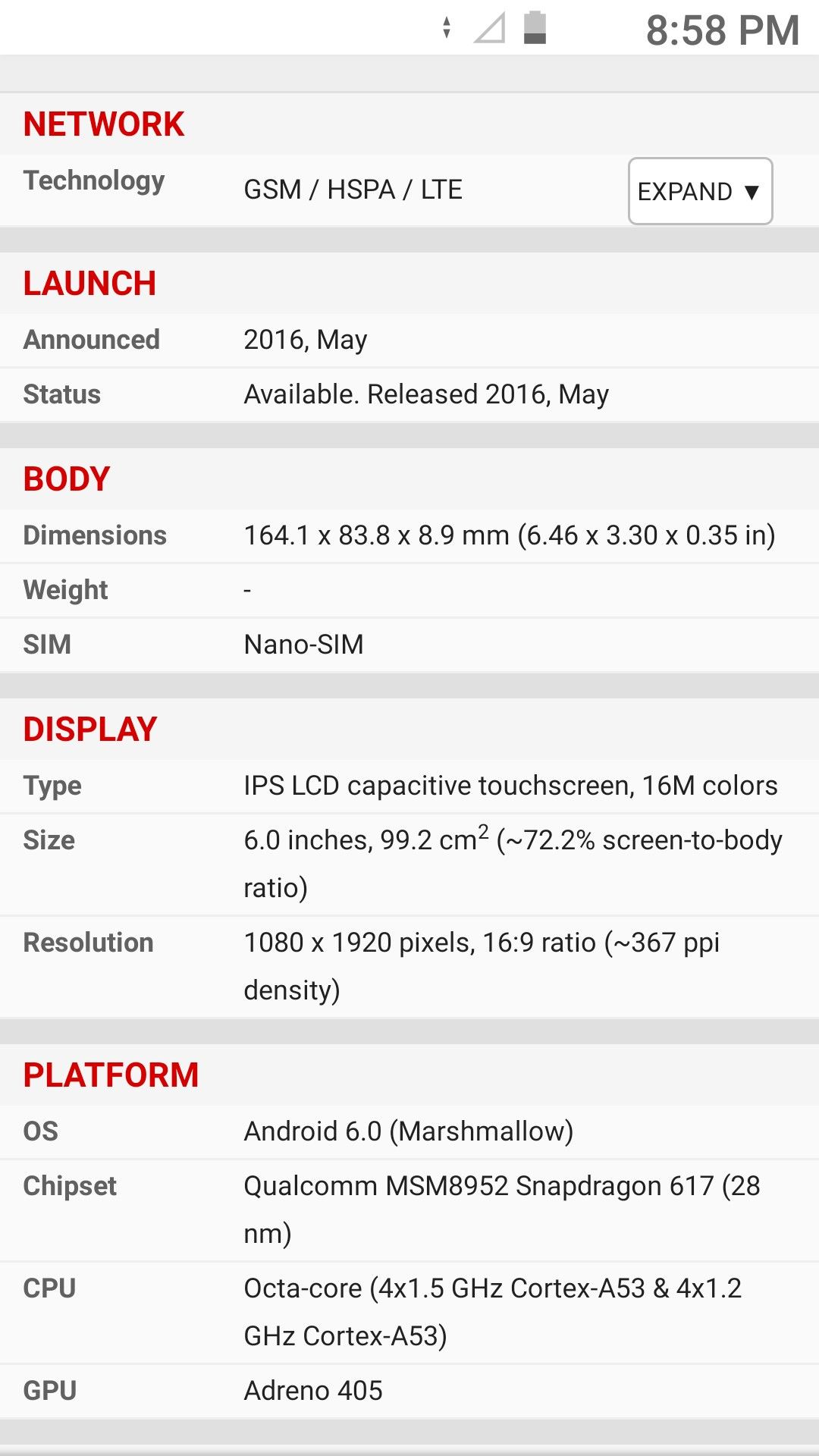 ZTE GRAND X MAX 2