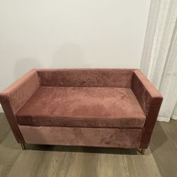 Queen Size Bed And Small Couch