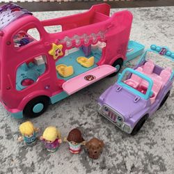 Little People Barbie Little Dreamcampe an beach cruiser