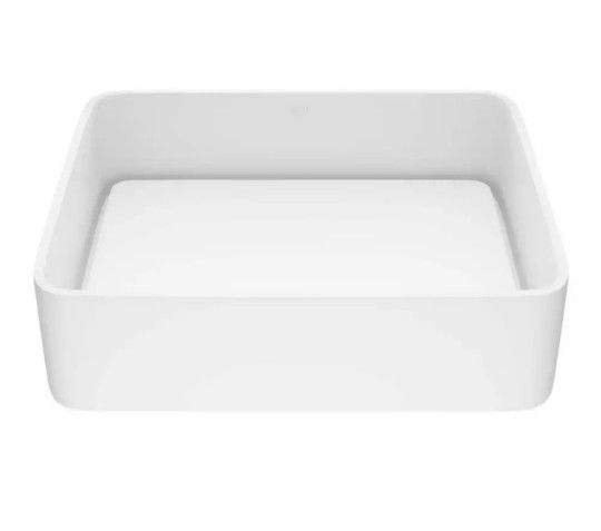 VIGO Jasmine Modern White Matte Stone 18