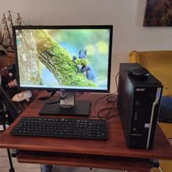 Acer Veriton X2640G Desktop
Intel Core  i3 6100 3.2GHz 
8GB RAM 
120GB SSD 
Win 10 Pro. Microsoft office installed.  Ethernet connection.  Nothing wro