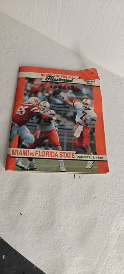 Vintage college football programs from the 1990s