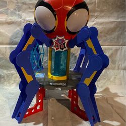 Marvel Spidey and His Amazing Friends Web-Spinners Web-Quarters Kids Playset with Multiple Features