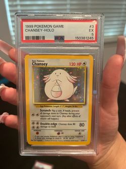 Chansely holo PSA 5 pokemon card