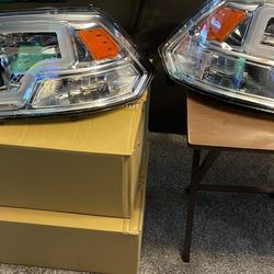 (BRAND NEW)For 2009-2018 Dodge Ram 1(contact info removed) 3500 Chrome Headlights with LED Bar
