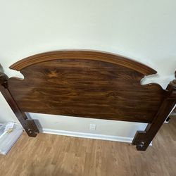 Wood headboard