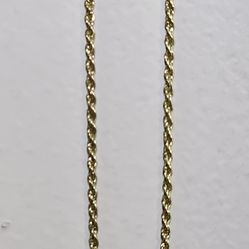 Gold Singapore Chain Necklace 22-24 Inches