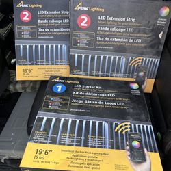 Peak Outdoor Lighting Bundle With 58-1/2” Of Color Changing Lights 