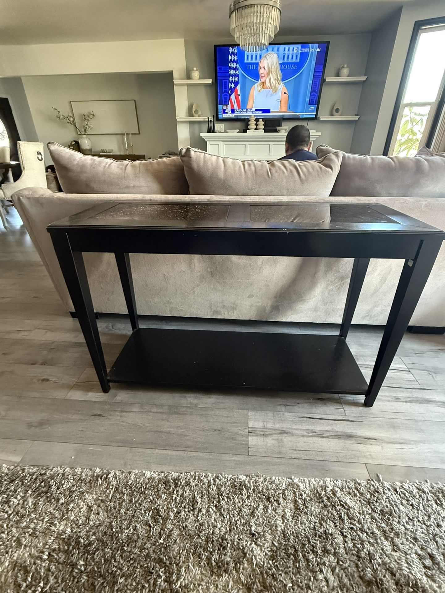 Table Console With Glass