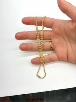 10KT Real Gold Rope Chain