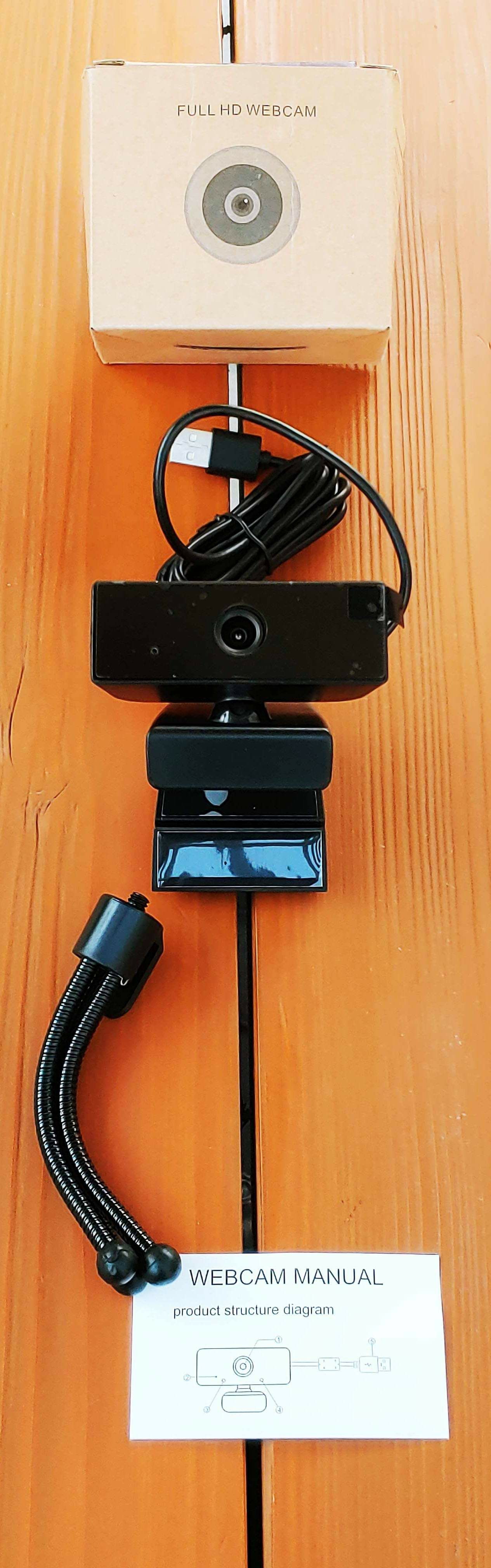 BRAND NEW Full HD 1080p Webcam with Microphone & Tripod, Computer Camera Video Calling Conference Online Class Business Meeting, Plug & Play USB Web
