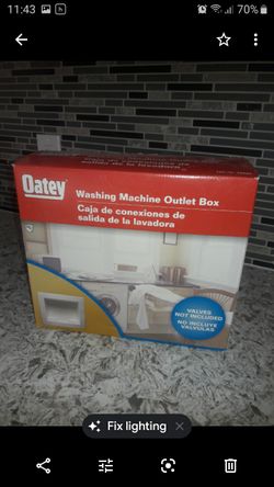 Washing machine outlet box