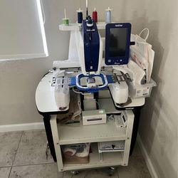 Brother Persona PRS100 Emboridery Machine and Accessories