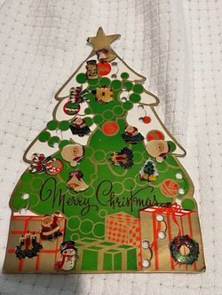 Christmas Tree Pin Collection Display Card