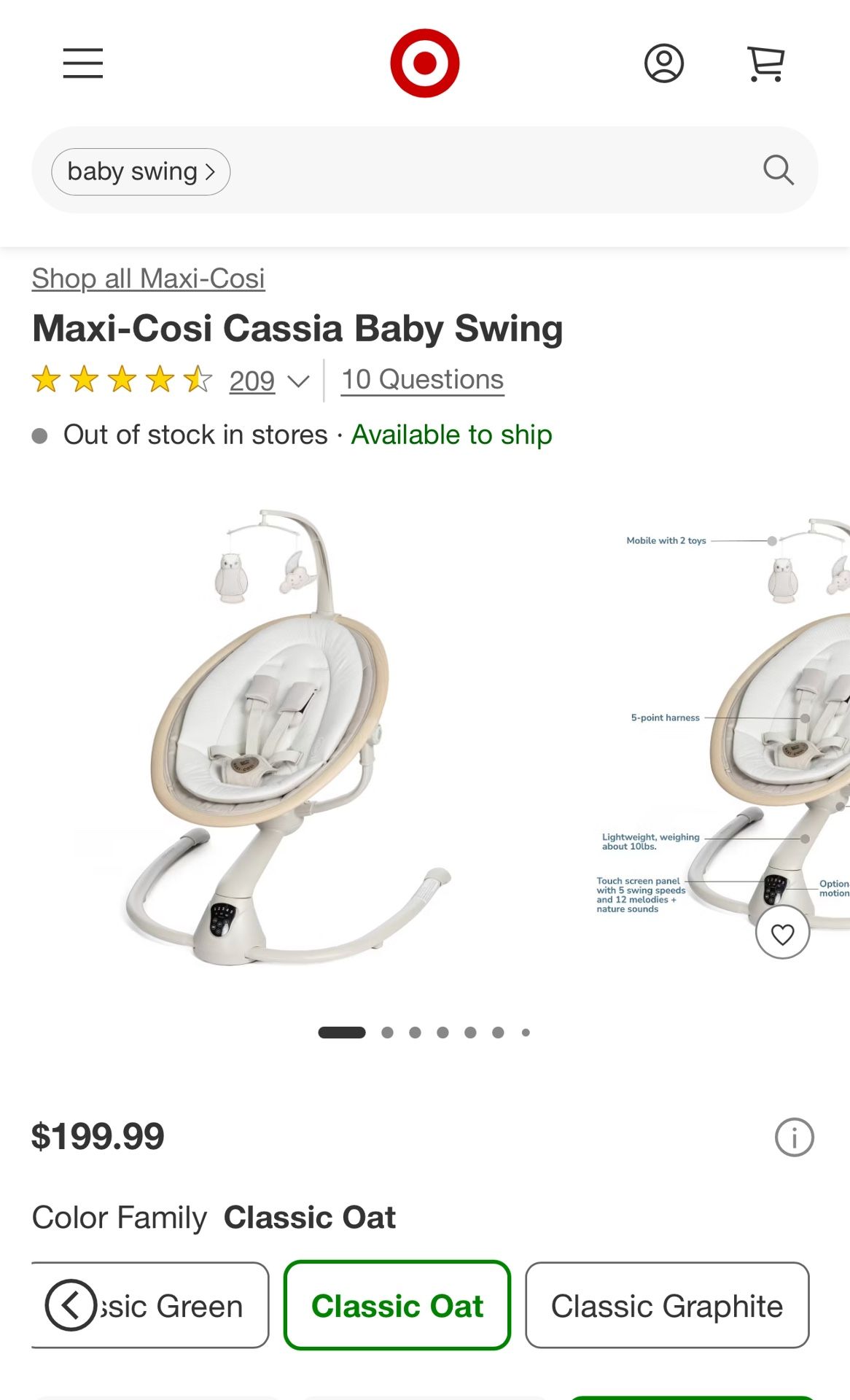 Maxicosi Cassia Swing