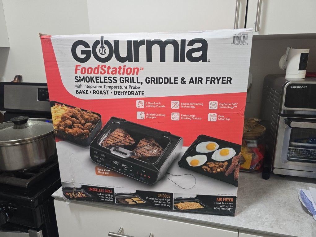 Smokeless GRILL, GRIDDLE & Air FRYER