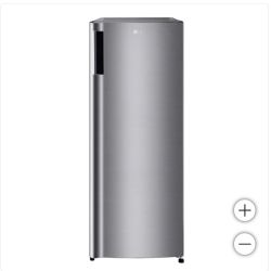 LG 6.0 cu. ft. Single Door Refrigerator with Inverter Compressor and Pocket Handle in Platinum Silve