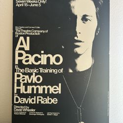 Al Pacino Hollywood Actor Movies Theater New York Poster Cardboard Cutout Art Graphic Design Rabe Bone