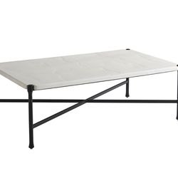 Tommy Bahama Outdoor Ivory Cocktail Table (54W x 32D x 18H in)