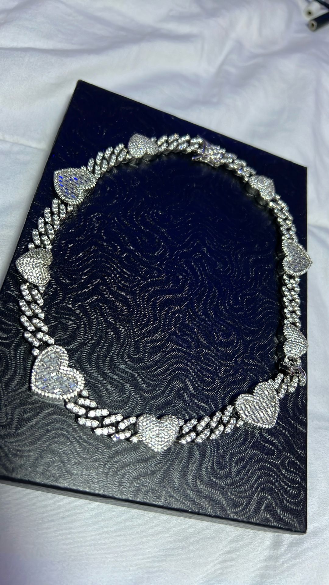 Silver Heart Chain Necklace