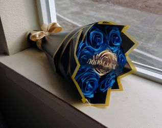 Forever Lasting Ribbon Flowers 7 Count 