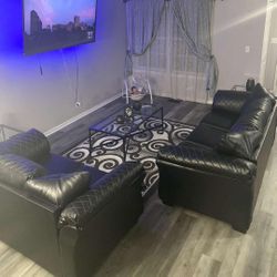 Black Living Room Set (SOFA and LOVESEAT