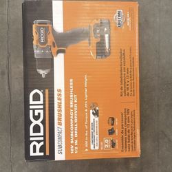 NEW Ridgid 18V Subcompact Brushless Drill Kit - Sealed
