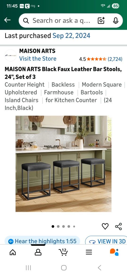 Black Bar Stools