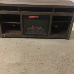 64”wx18”dx32”h Electric fireplace with TV stand