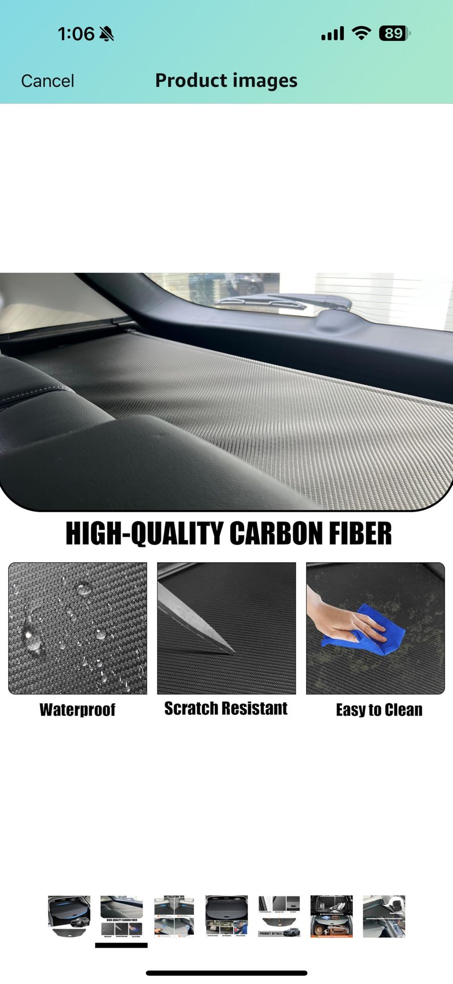 Cargo Cover For 2017-2024 Audi Q5