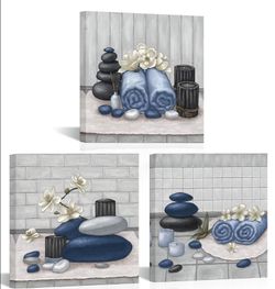 3- Canvas Bathroom Pictures
