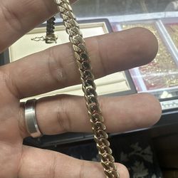 Solid 10k Gold Cuban 