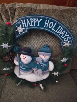 Philadelphia Eagles Happy Holidays Christmas Wreath