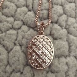 Oragami Owl Rose Gold Necklace