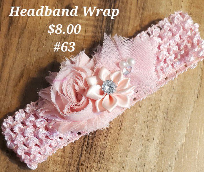 Handmade Headband Wraps And Hair Clips