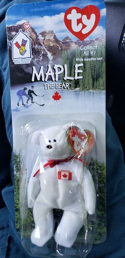 Maple The Bear -1996 McDonald's Ty Beanie Baby